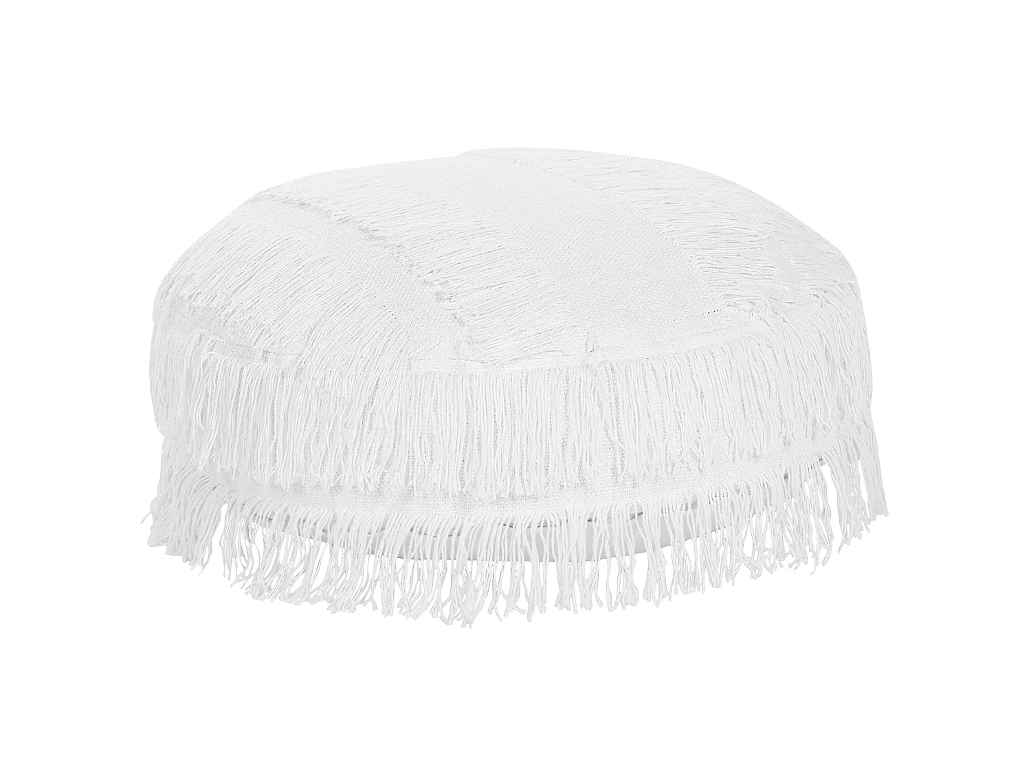 Pouf OULAD Baumwolle Weiss 50 cm 50 cm 20 cm