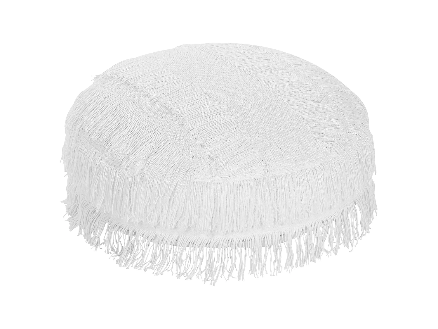 Pouf OULAD Baumwolle Weiss 50 cm 50 cm 20 cm