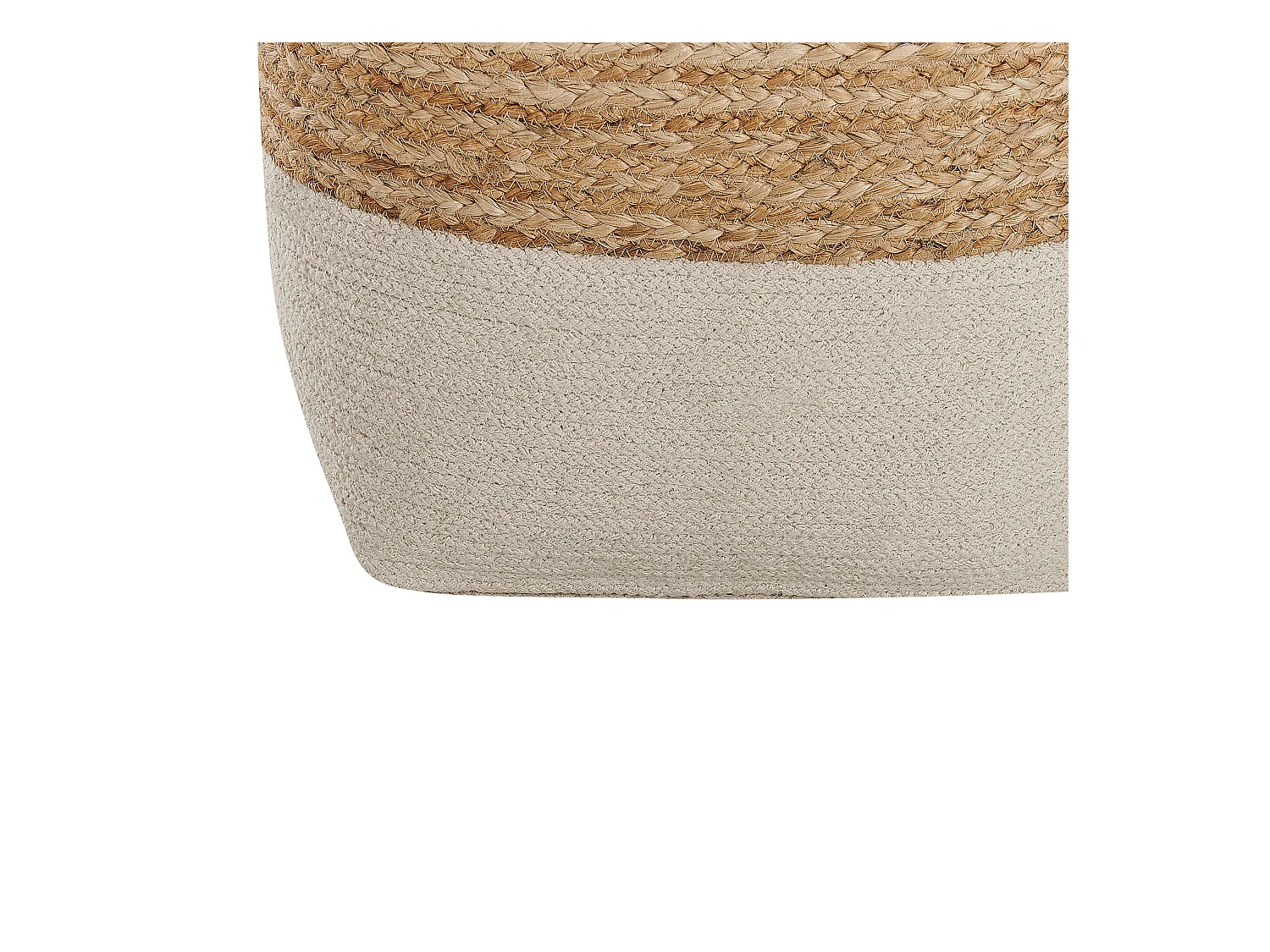 Puf KIRAMA Beżowy 44 cm 44 cm 44 cm