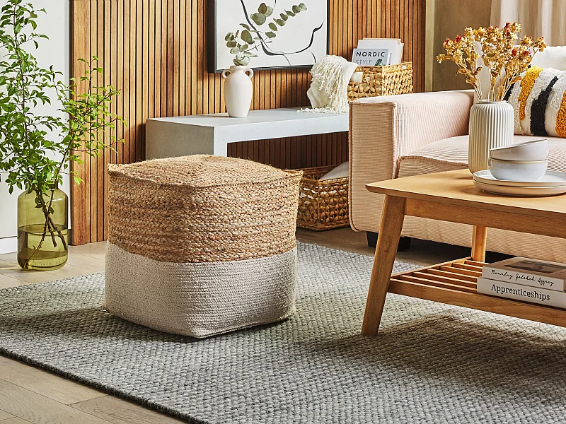 Pouf KIRAMA Jute Beige