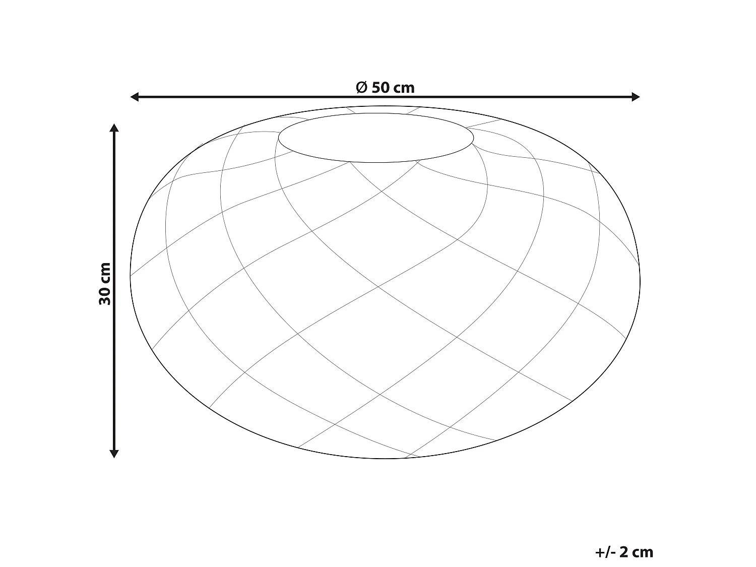 Pouf Macramé BERKANE Coton Beige