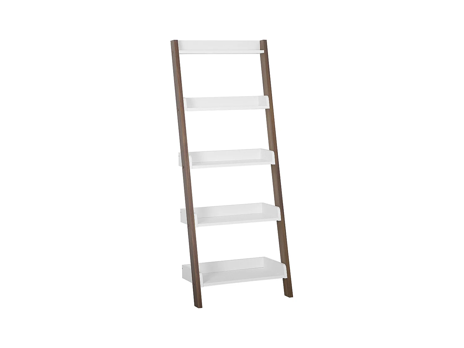 Étagère à 5 niveaux MOBILE TRIO 164 cm Marron/blanc