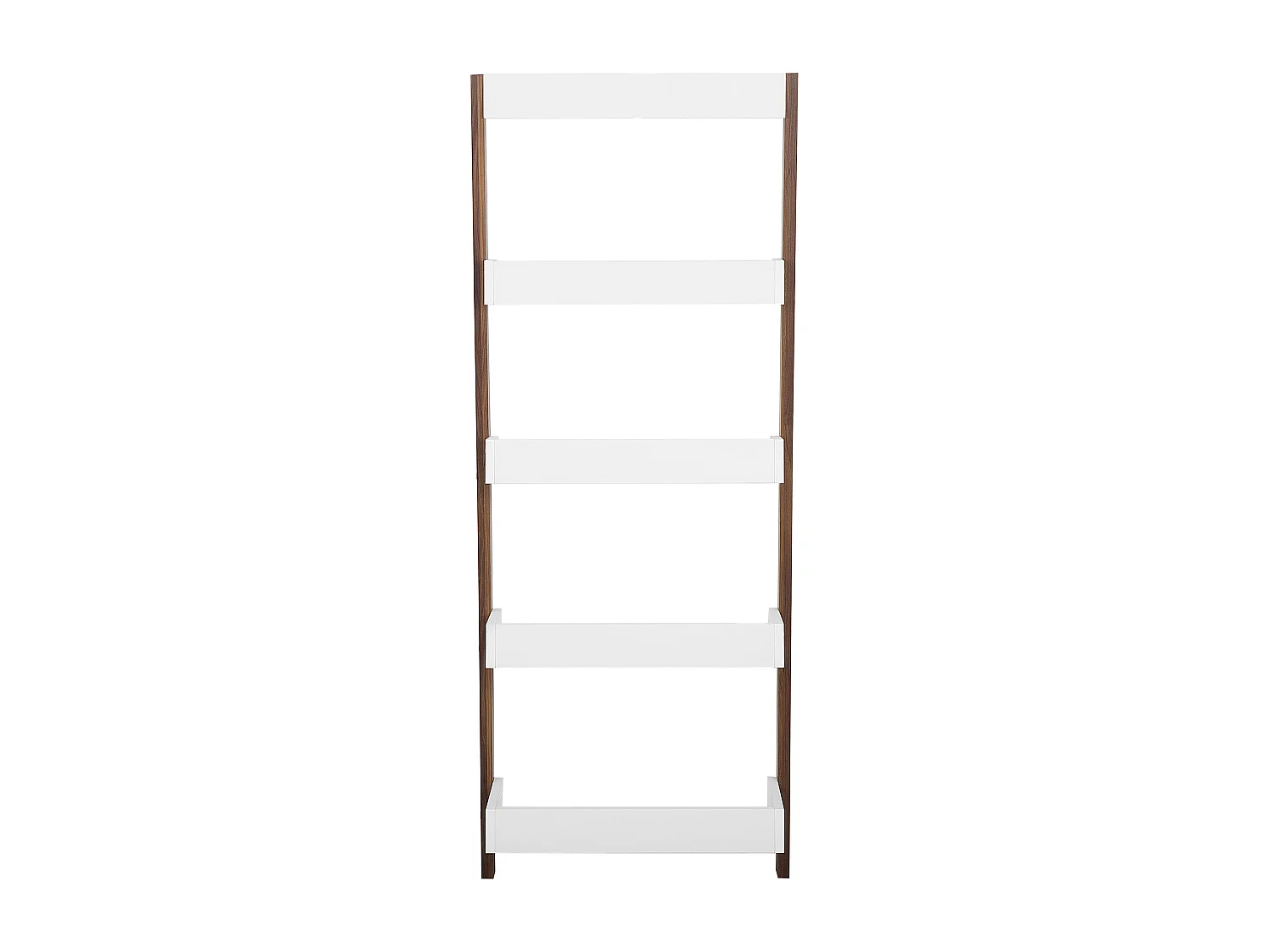 Bücherregal mit 5 Fächern MOBILE TRIO 164 cm Braun / Weiss