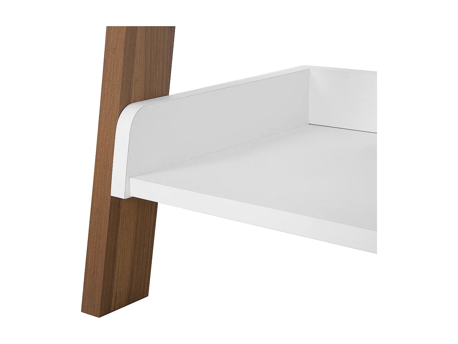 Bücherregal mit 5 Fächern MOBILE TRIO 164 cm Braun / Weiss