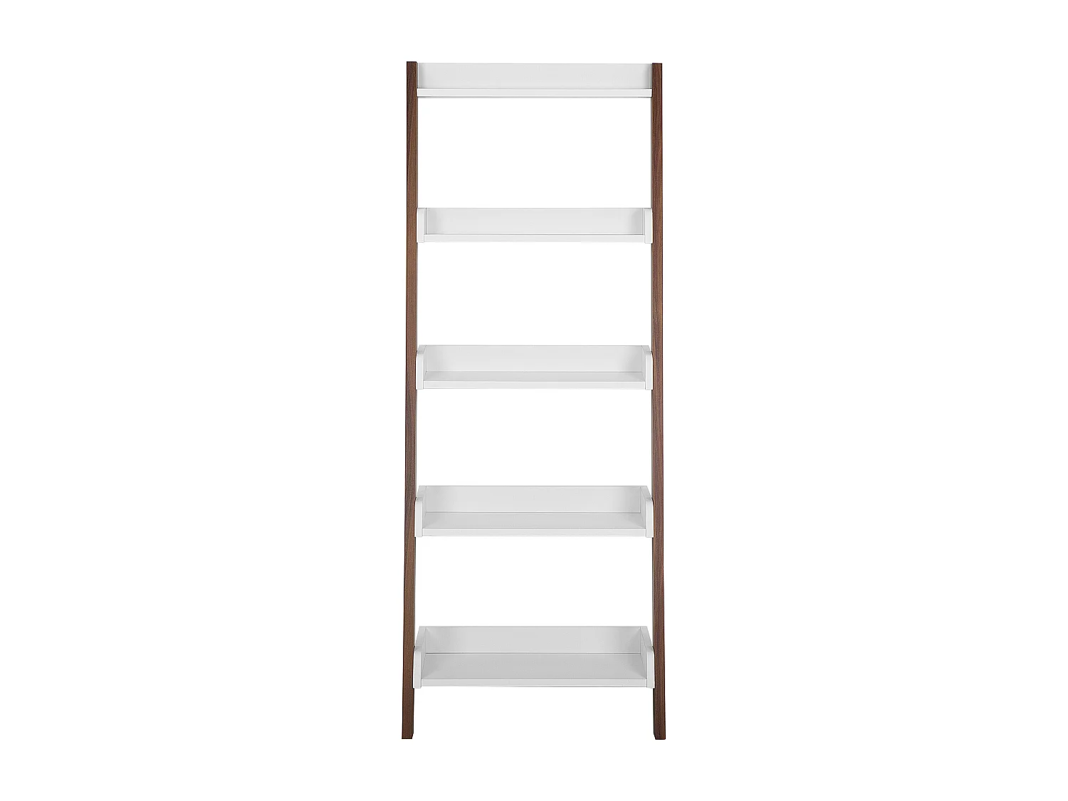 Boekenkast met 5 planken MOBILE TRIO 164 cm Bruin/wit