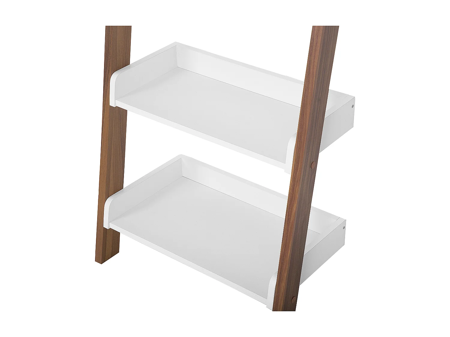 Boekenkast met 5 planken MOBILE TRIO 164 cm Bruin/wit