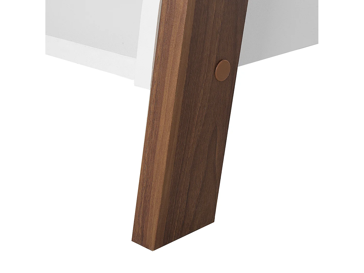 Boekenkast met 5 planken MOBILE TRIO 164 cm Bruin/wit