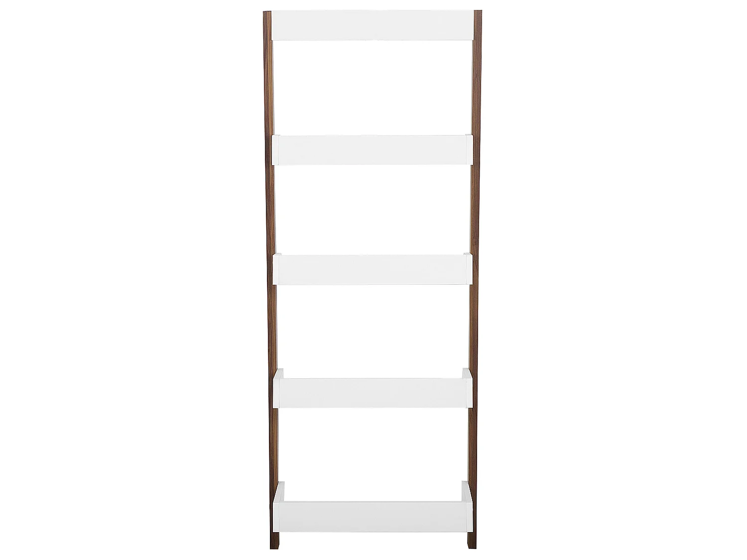 Bibliothèque 5 étagères MOBILE TRIO 164 cm Marron/blanc