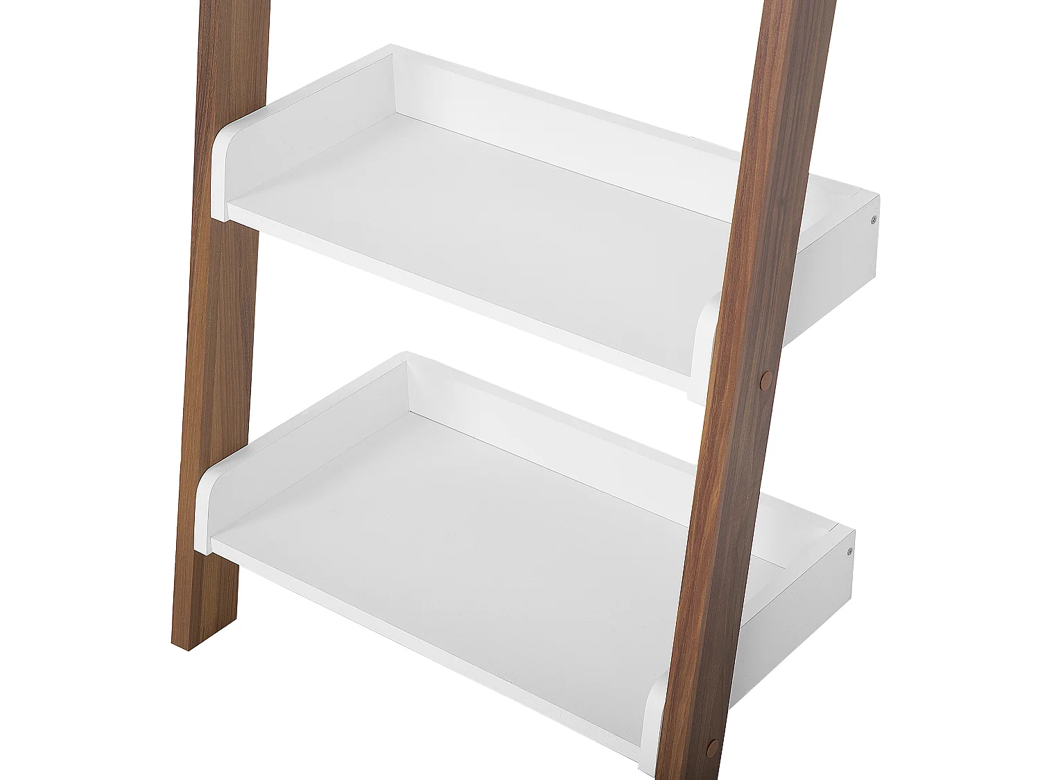 Bibliothèque 5 étagères MOBILE TRIO 164 cm Marron/blanc
