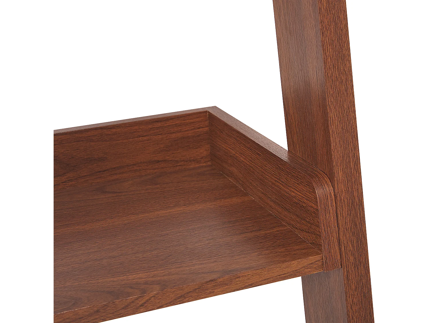 Industrielles Regal 5 Fächer MDF-Platte dunkler Holzfarbton Mobile Trio