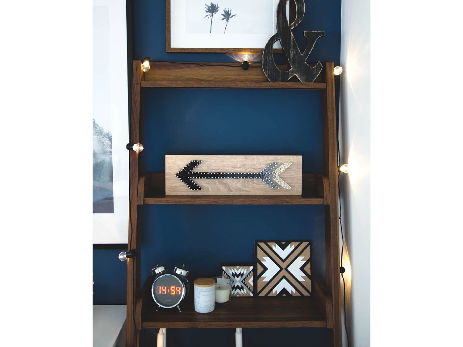 Boekenkast met 5 planken MOBILE TRIO 167 cm Donkerbruin