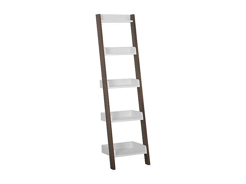 Étagère à 5 niveaux MOBILE DUO 166 cm Marron/blanc