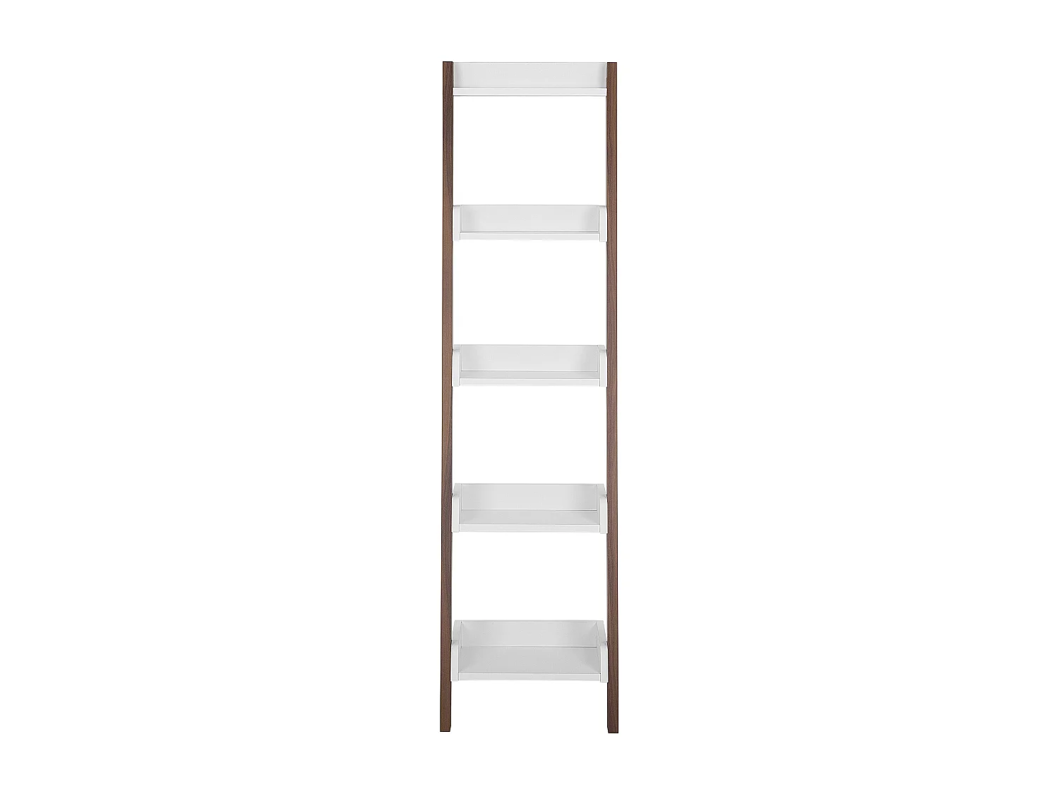 Boekenkast met 5 planken MOBILE DUO 166 cm Bruin/wit