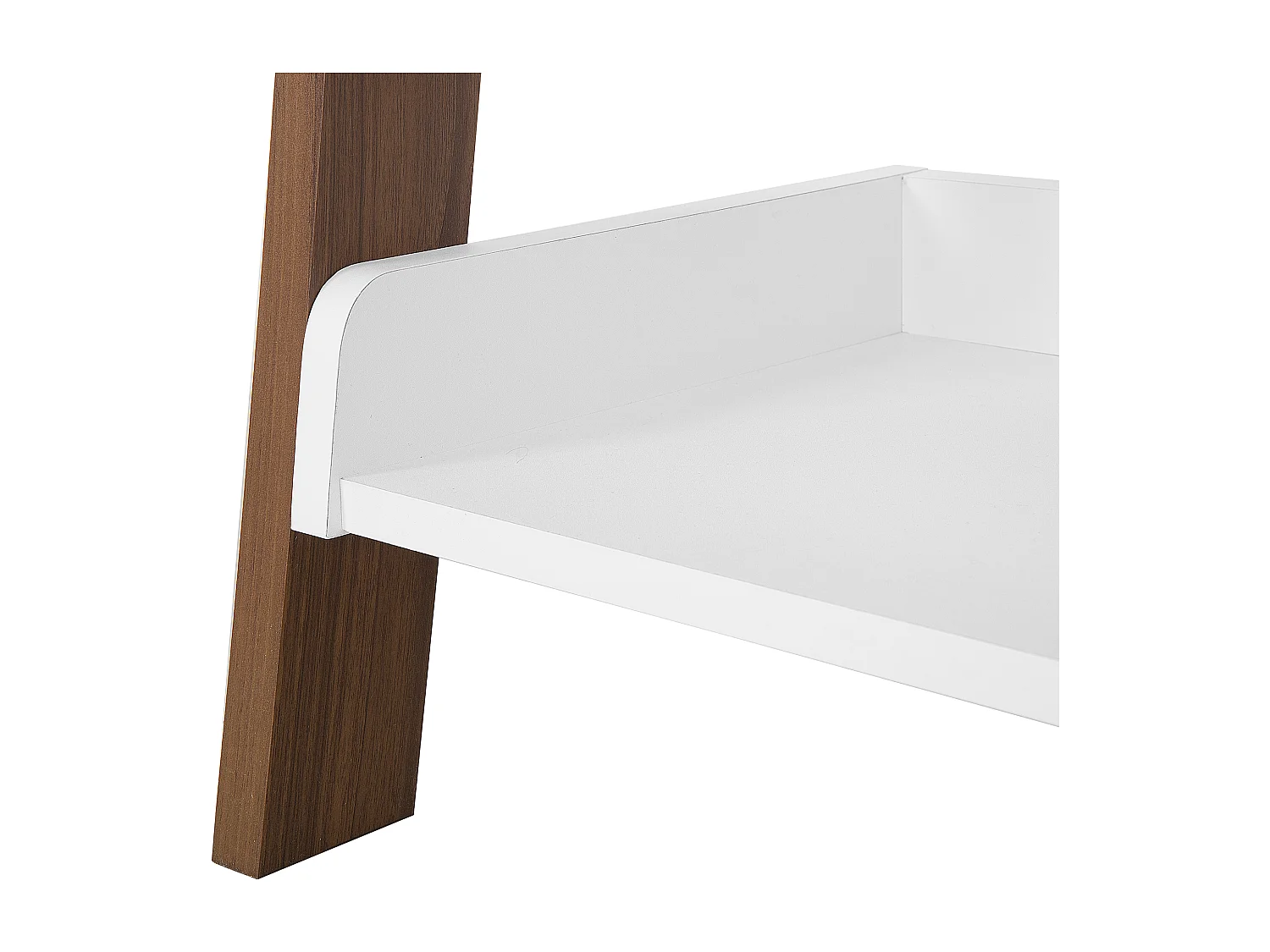 Boekenkast met 5 planken MOBILE DUO 166 cm Bruin/wit