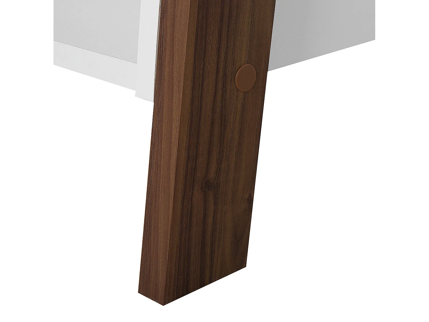 Boekenkast met 5 planken MOBILE DUO 166 cm Bruin/wit