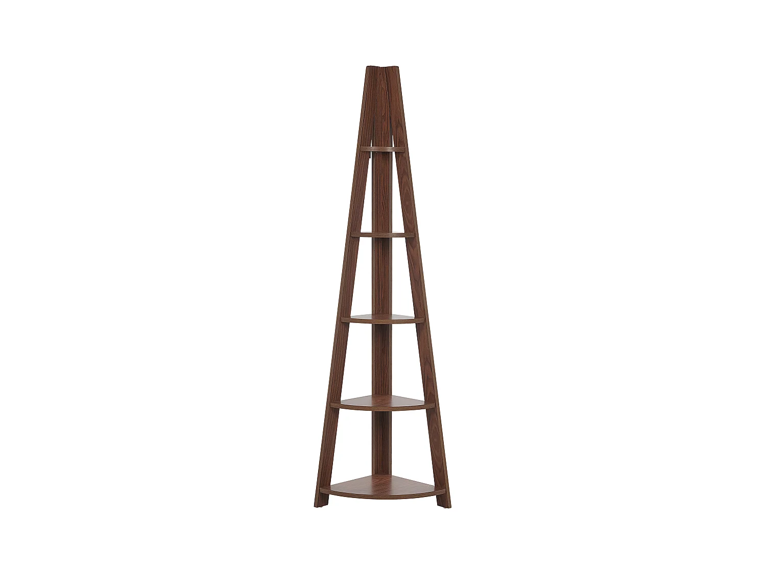 Bibliothèque d'angle à 5 étages MOBILE SOLO 175 cm Marron foncé