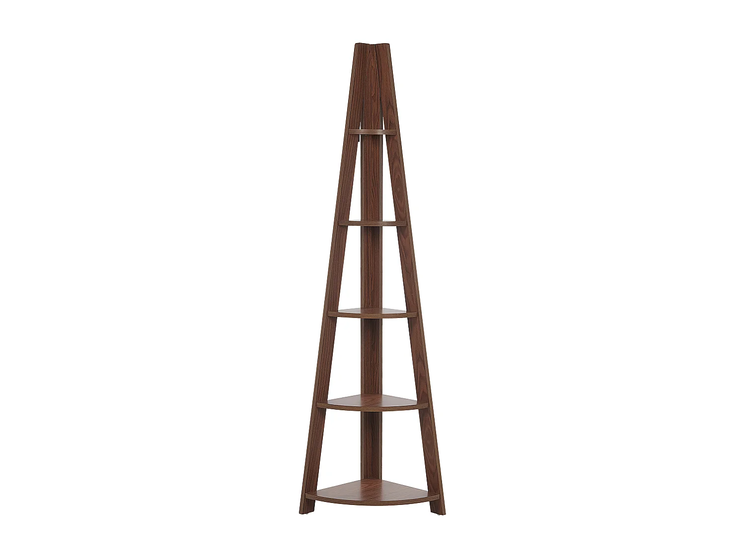 Bibliothèque d'angle à 5 étages MOBILE SOLO 175 cm Marron foncé