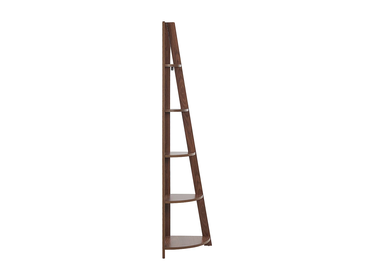 Bibliothèque d'angle à 5 étages MOBILE SOLO 175 cm Marron foncé