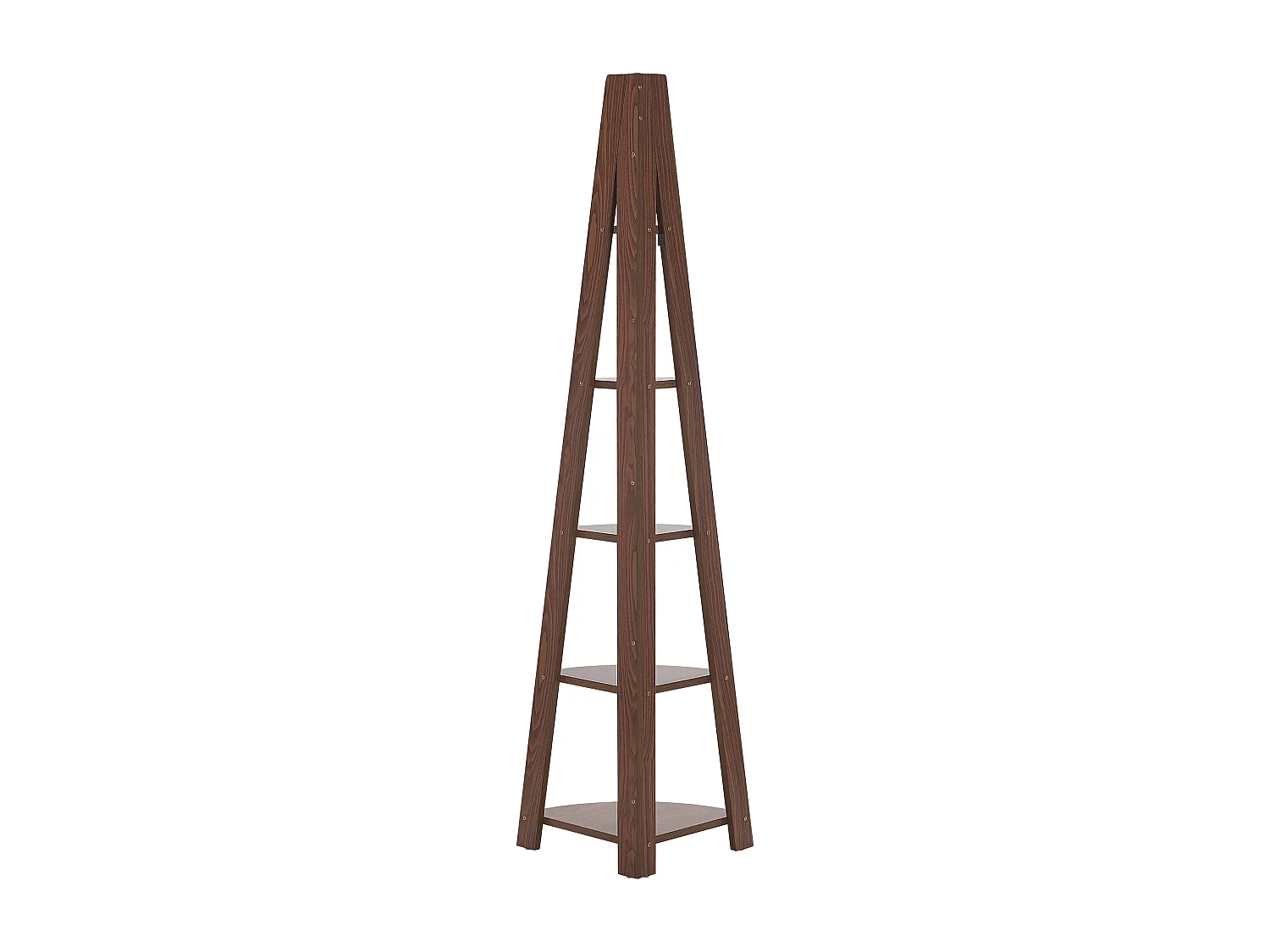 Bibliothèque d'angle à 5 étages MOBILE SOLO 175 cm Marron foncé