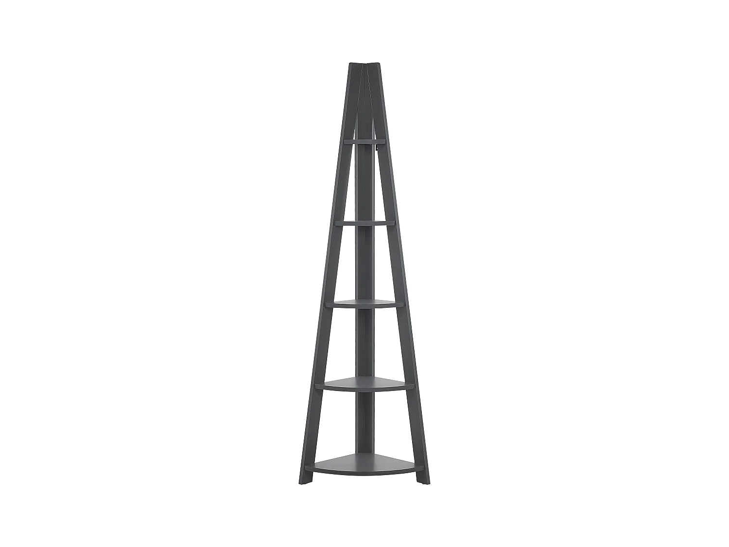 Hoek boekenkast met 5 niveaus MOBILE SOLO 175 cm Grijs