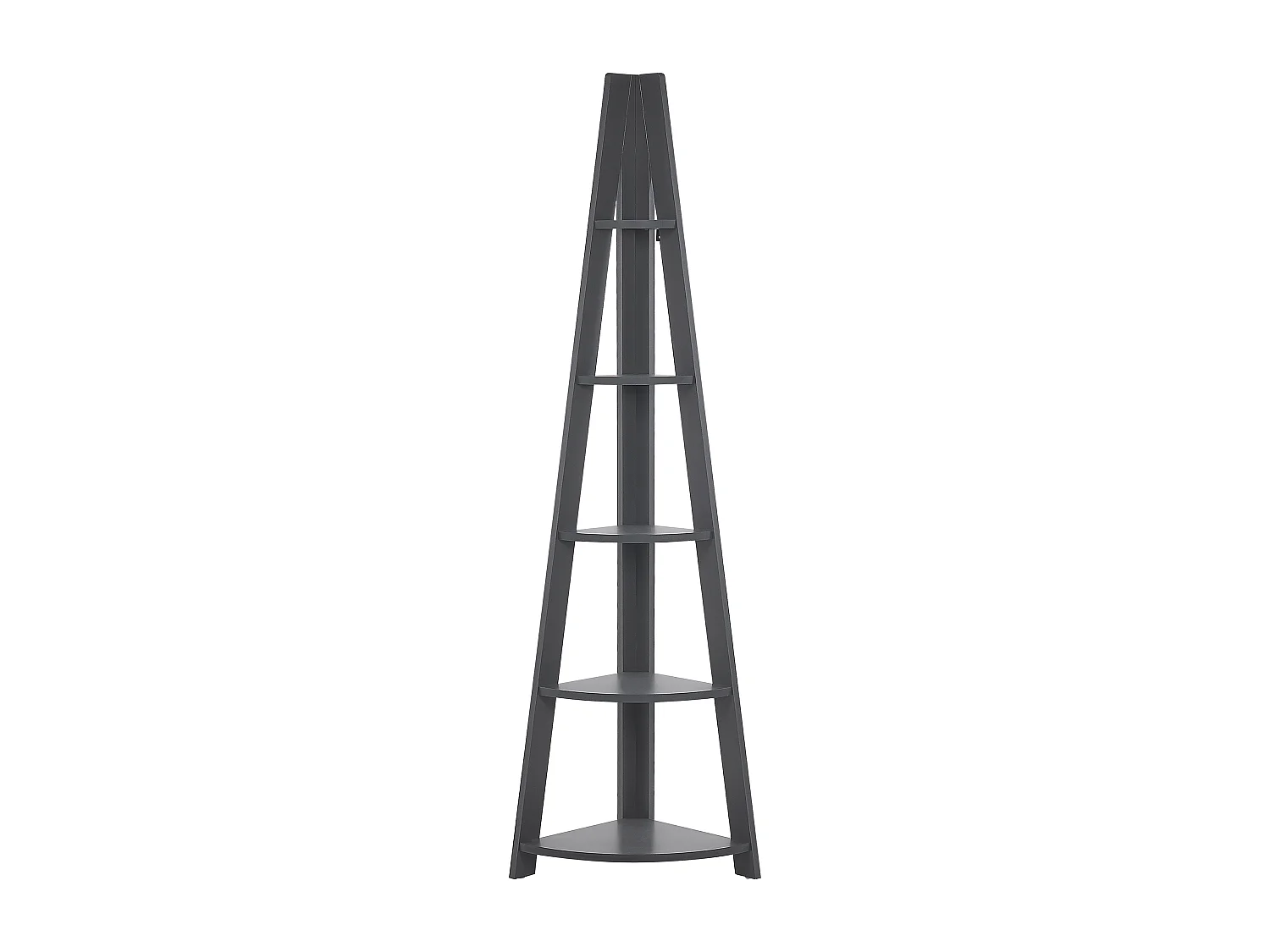 Bibliothèque d'angle à 5 étages MOBILE SOLO 175 cm Gris