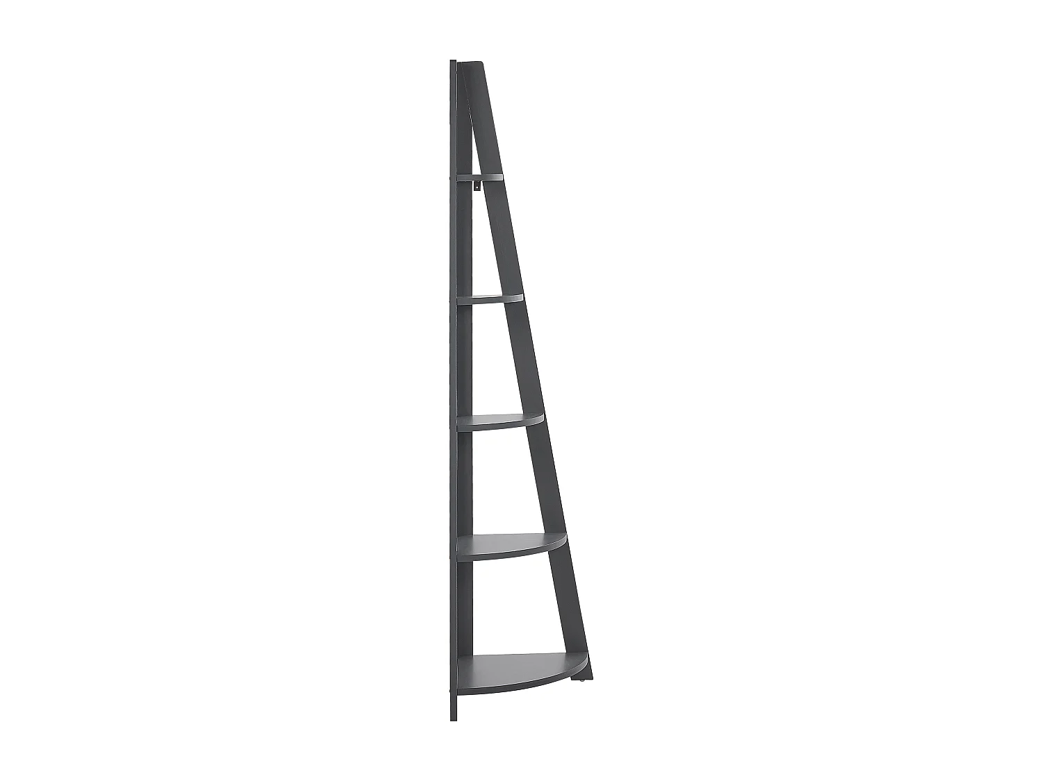 Bibliothèque d'angle à 5 étages MOBILE SOLO 175 cm Gris