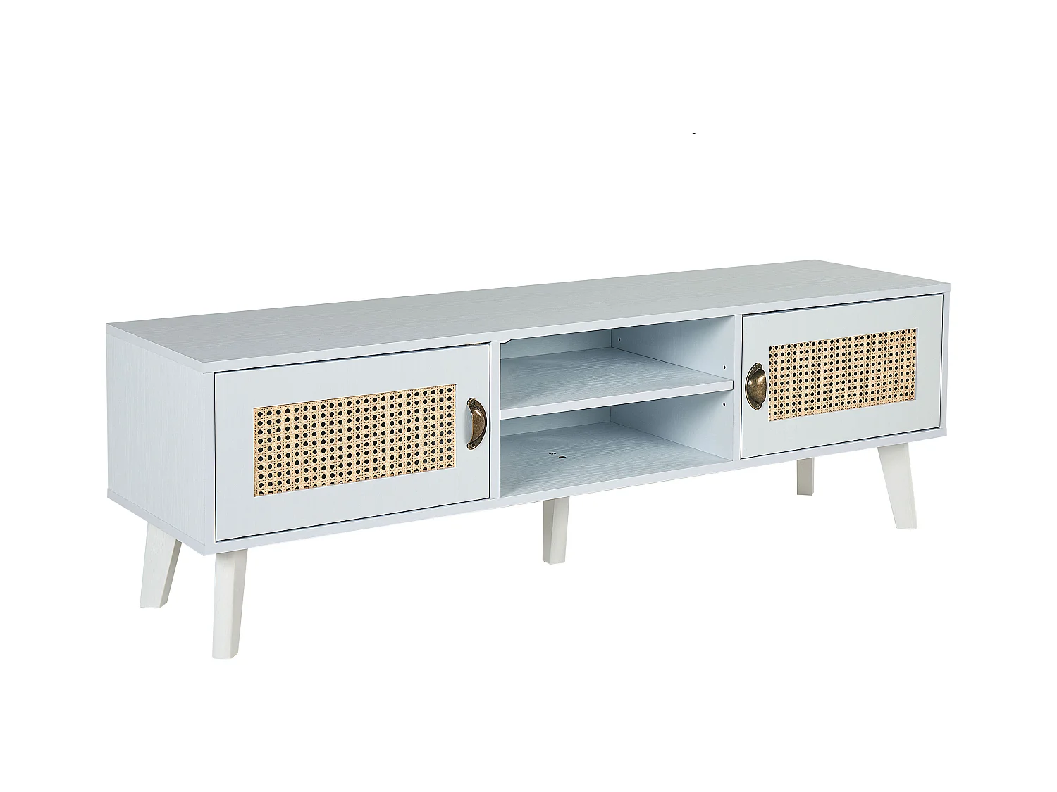 Meuble TV PARTON Blanc cassé