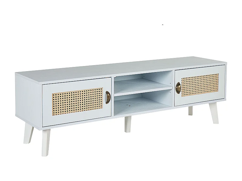 Meuble TV PARTON Blanc cassé