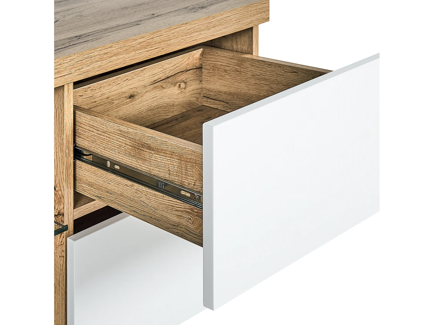 Meuble TV FARADA Marron/blanc