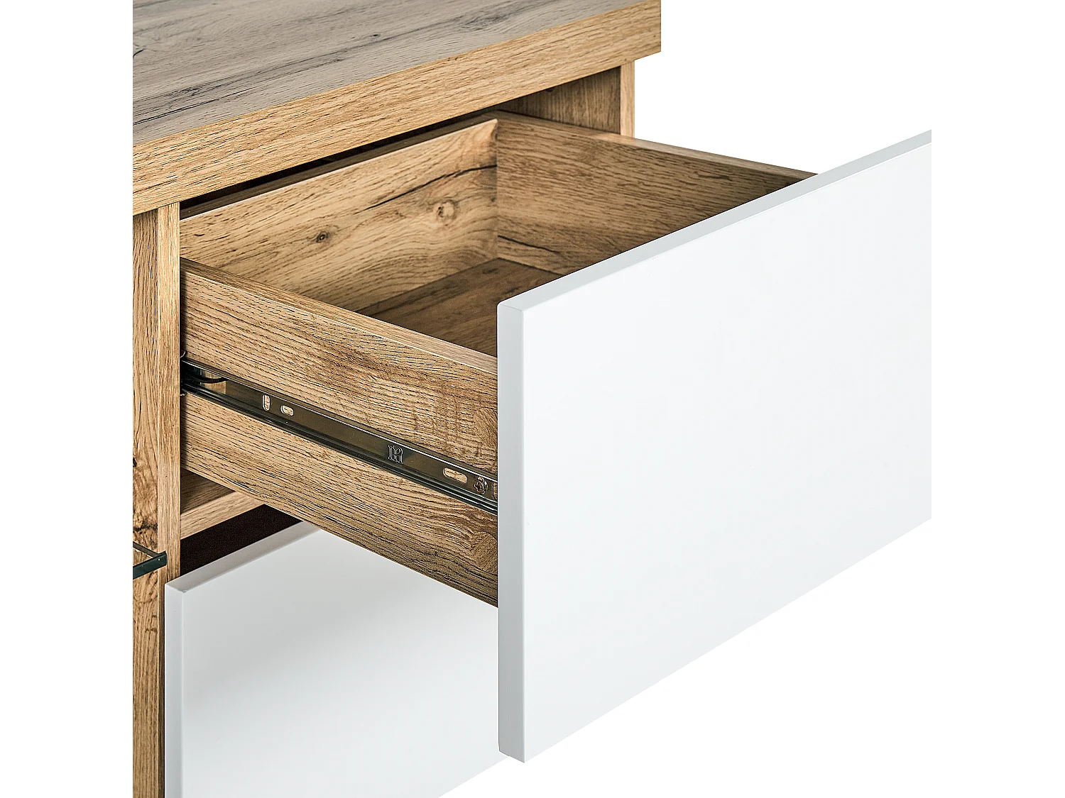 TV-meubel FARADA Bruin/wit