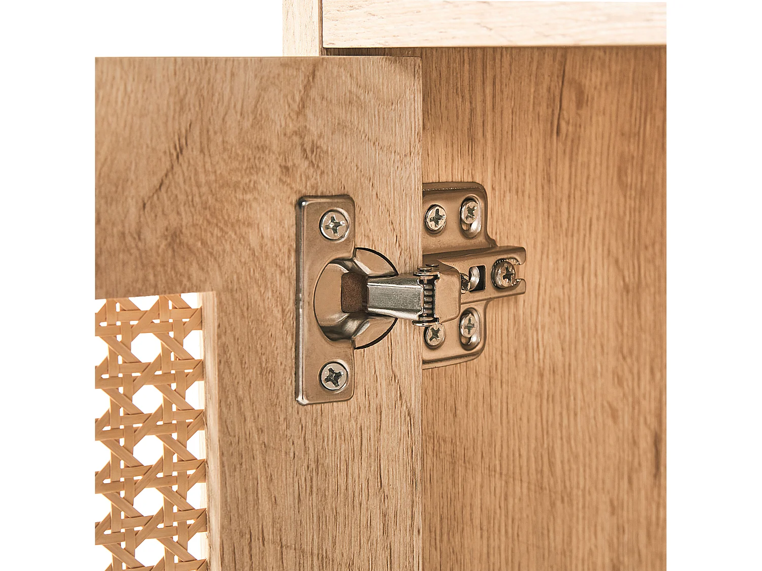 Meuble TV en MDF bois clair PARTON