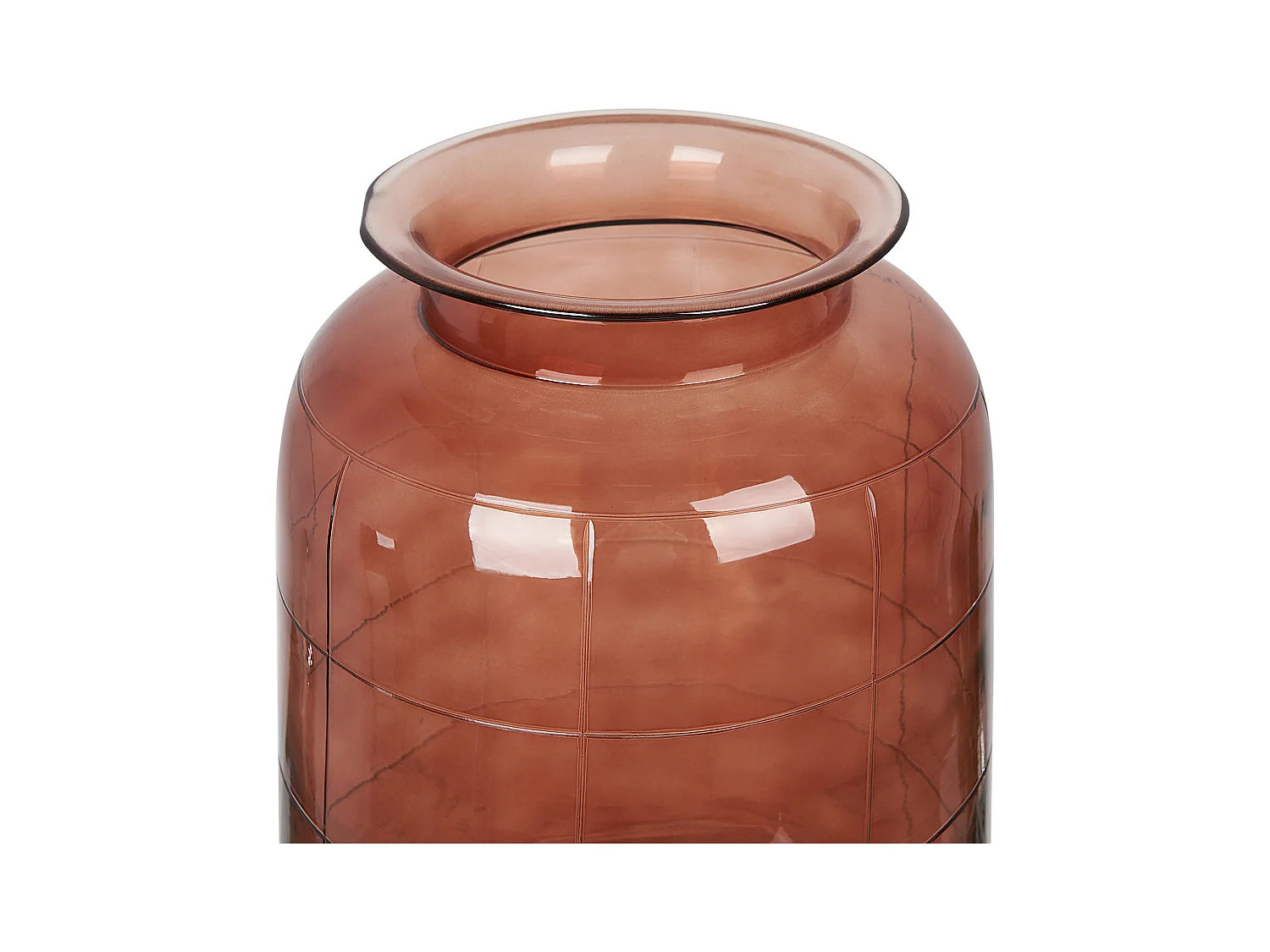 Jarrón para flores VINDALOO Vidrio 35 cm Marrón dorado