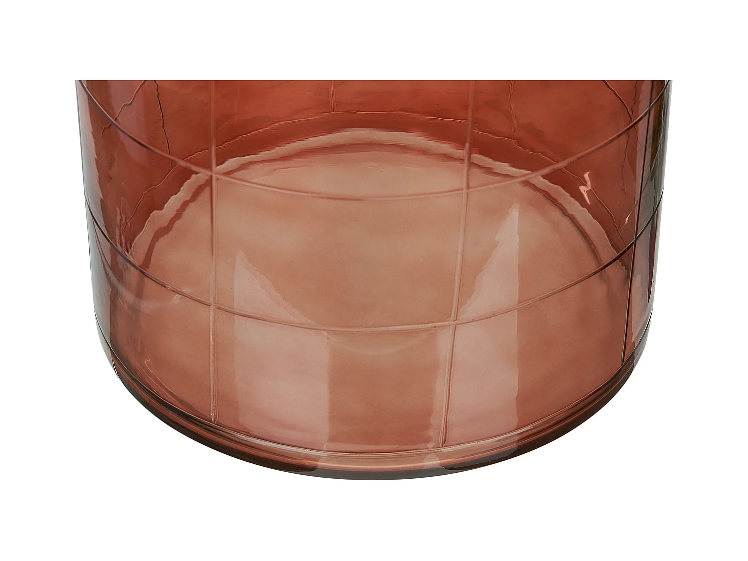 Jarrón para flores VINDALOO Vidrio 35 cm Marrón dorado