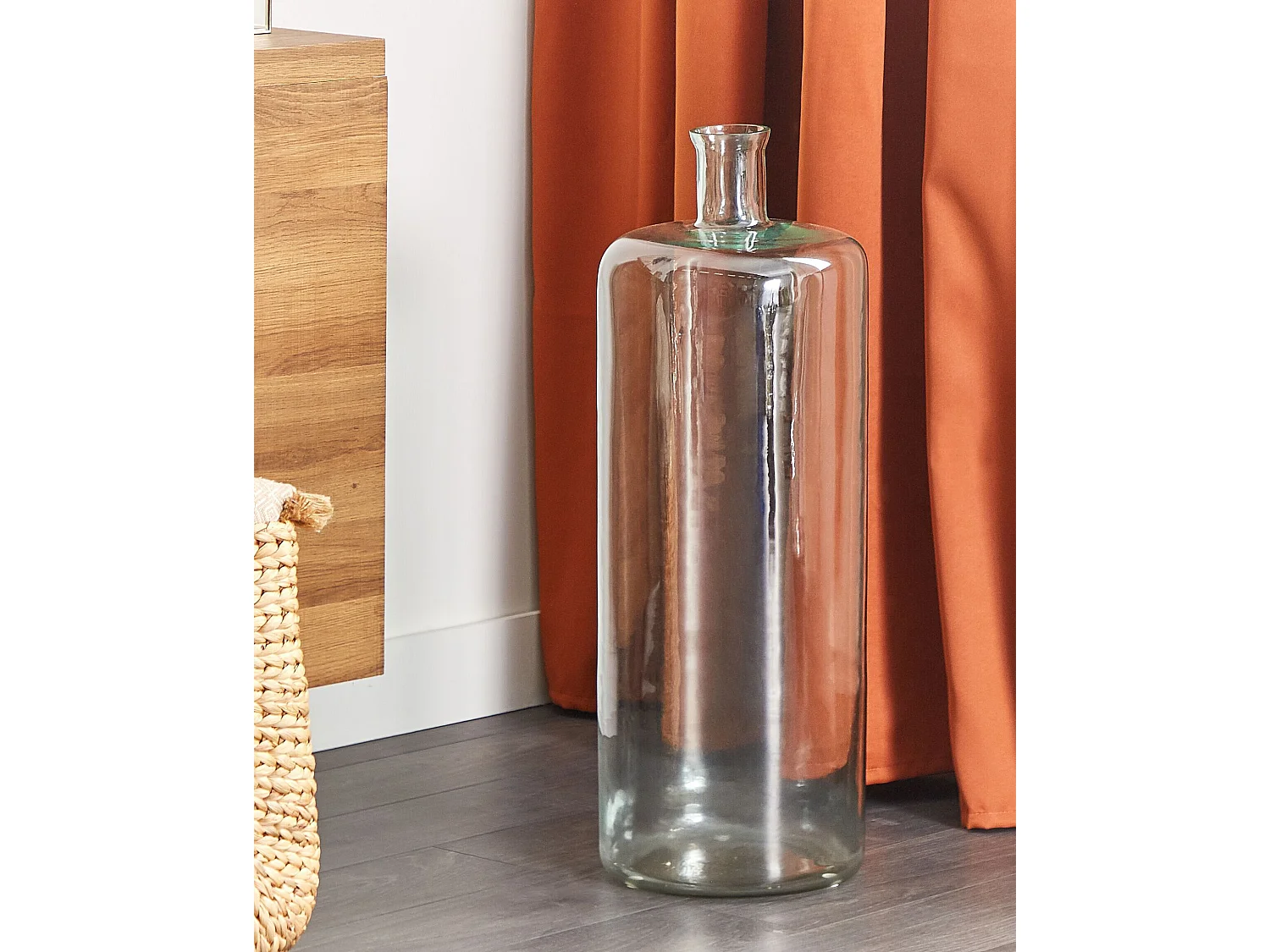 Vase à fleurs PAPADUM Verre 70 cm Bleu clair