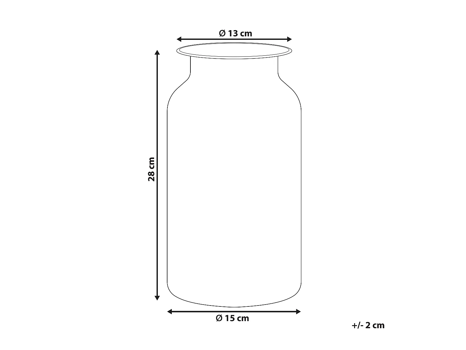 Wazon na kwiaty BHATURE Szkło 27 cm Kolorowy