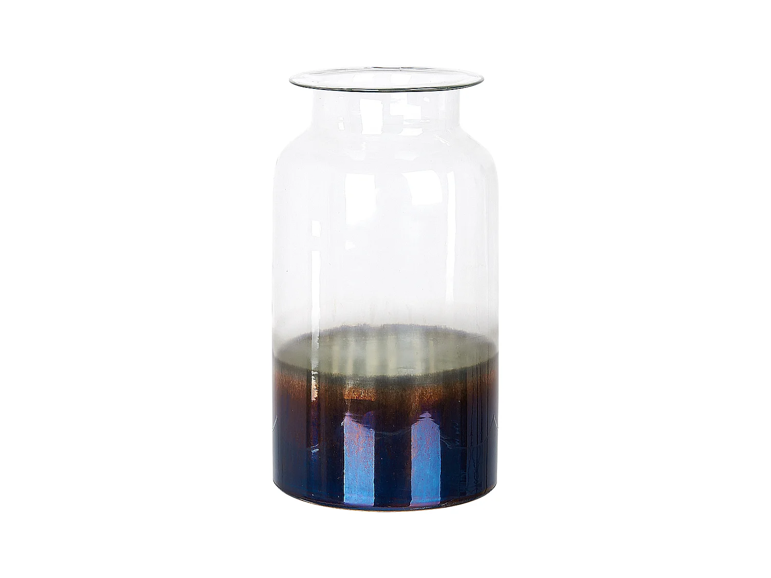 Vase à fleurs BHATURE Verre 27 cm Multicolore