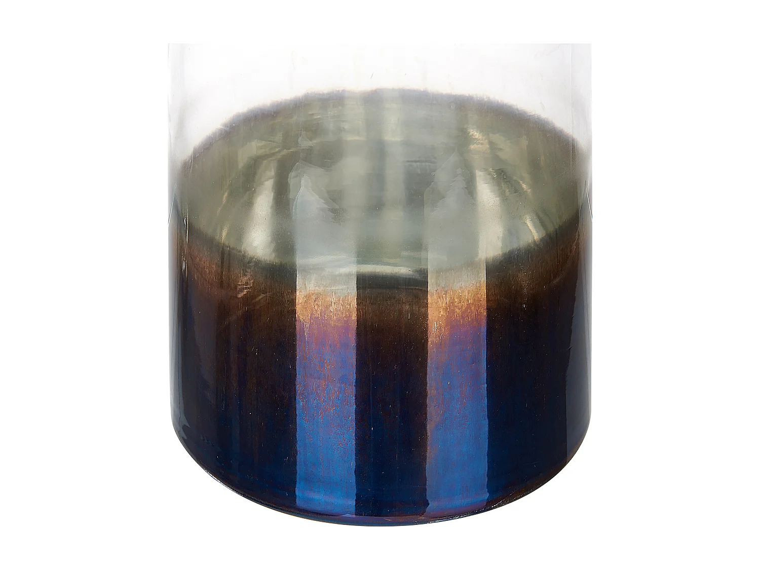 Vase à fleurs BHATURE Verre 27 cm Multicolore