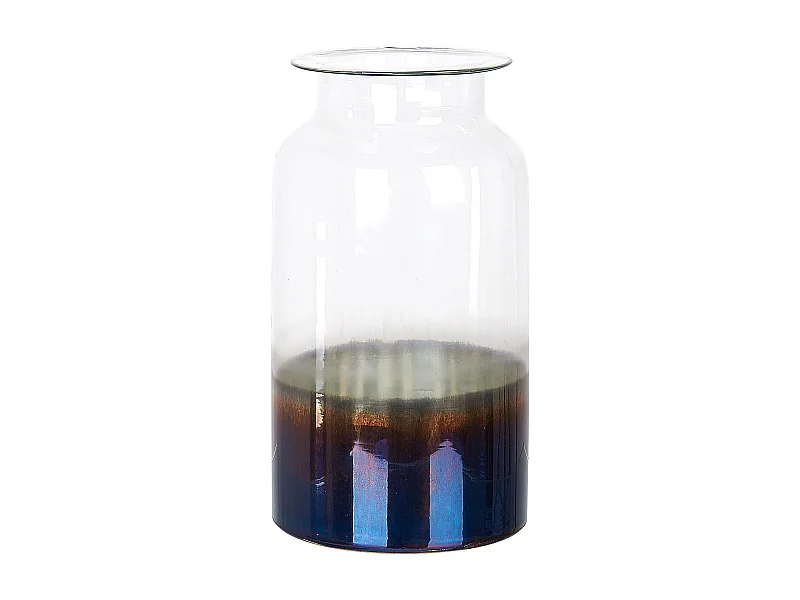 Vase à fleurs BHATURE Verre 27 cm Multicolore