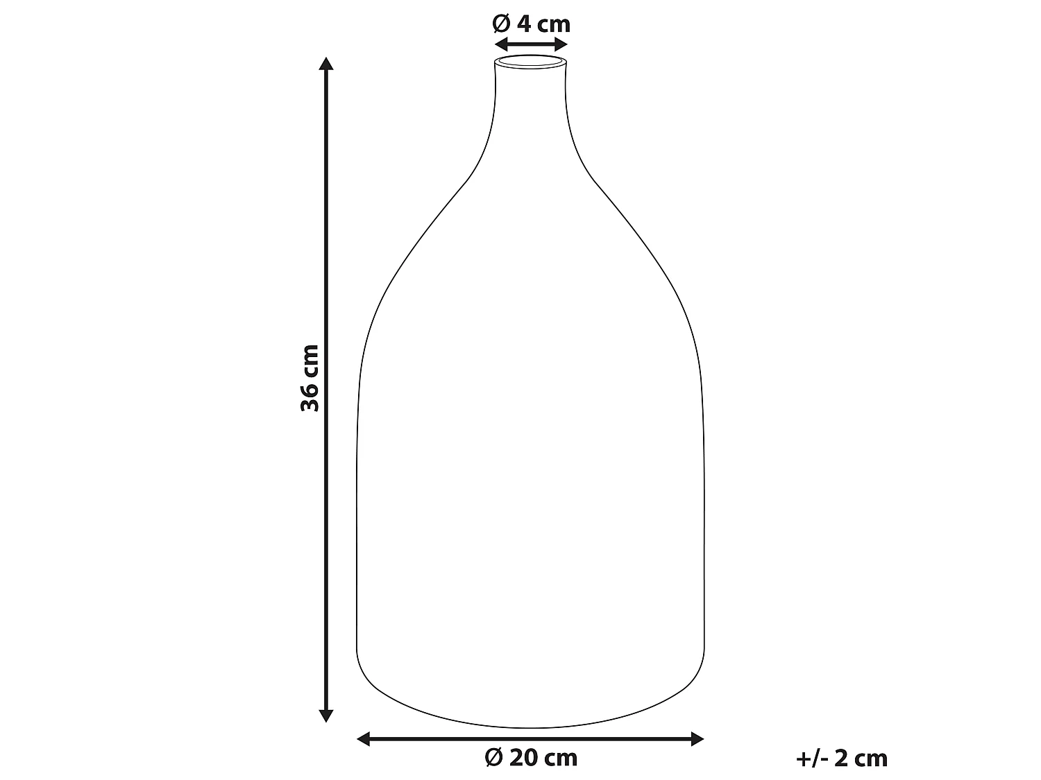 Vase à fleurs KULCHA Verre 36 cm Multicolore