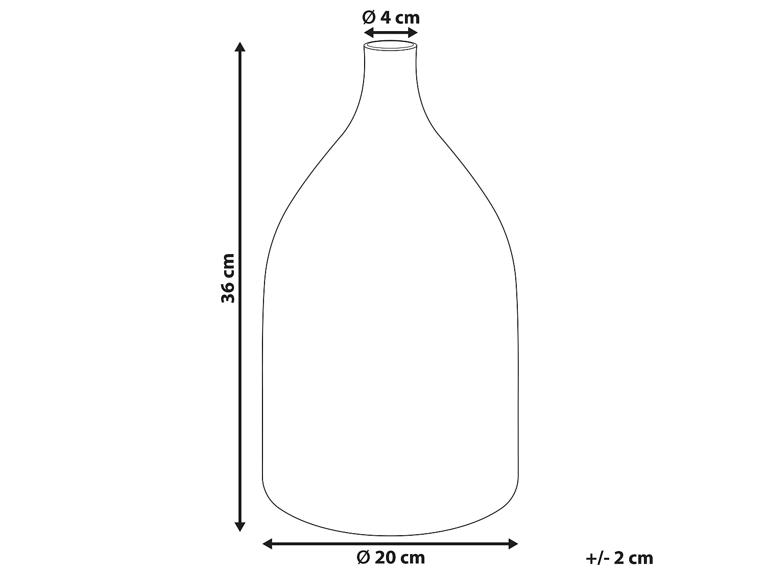 Vase à fleurs KULCHA Verre 36 cm Multicolore