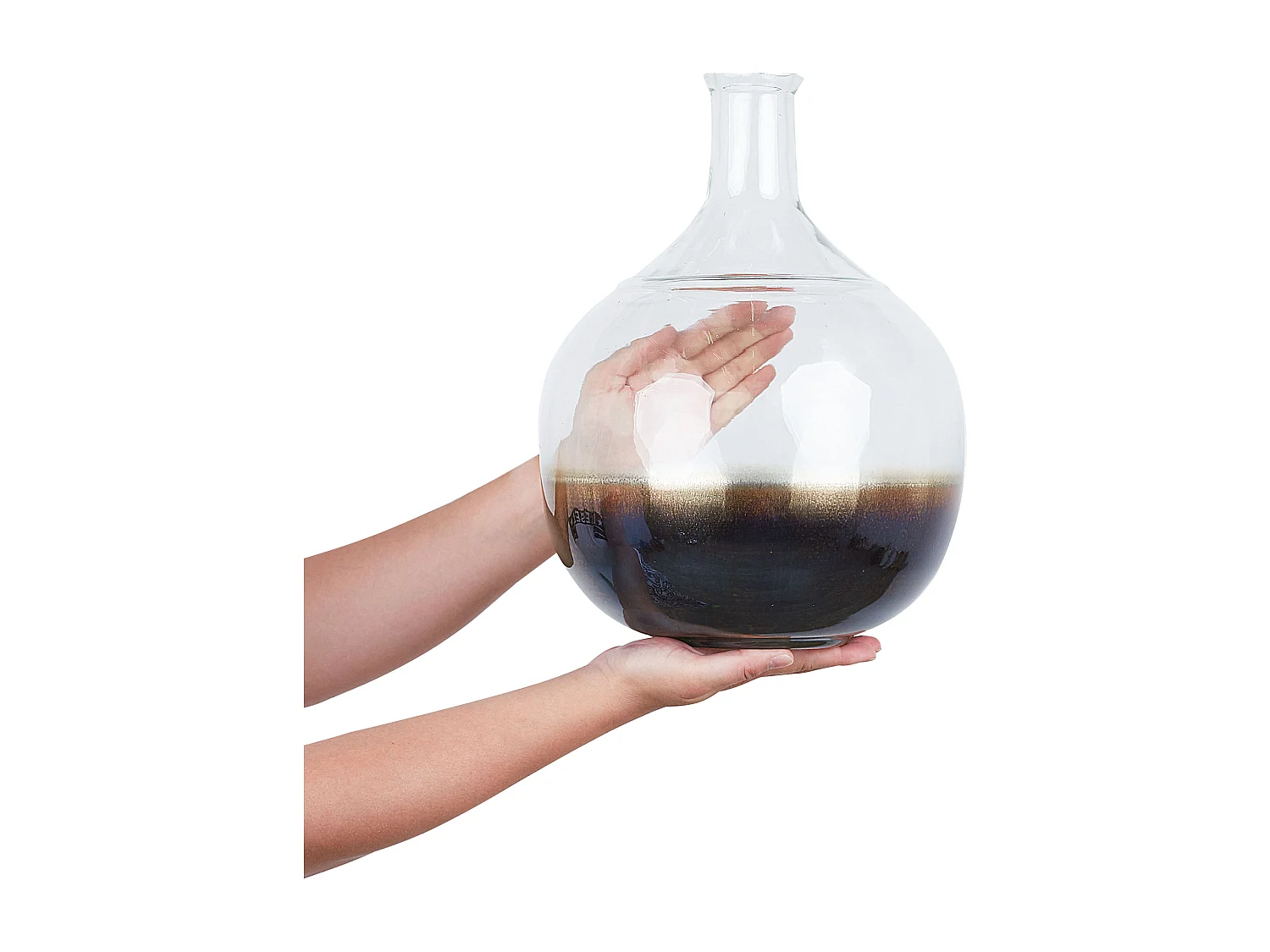 Blumenvase RAZALA Glas 34 cm Bunt