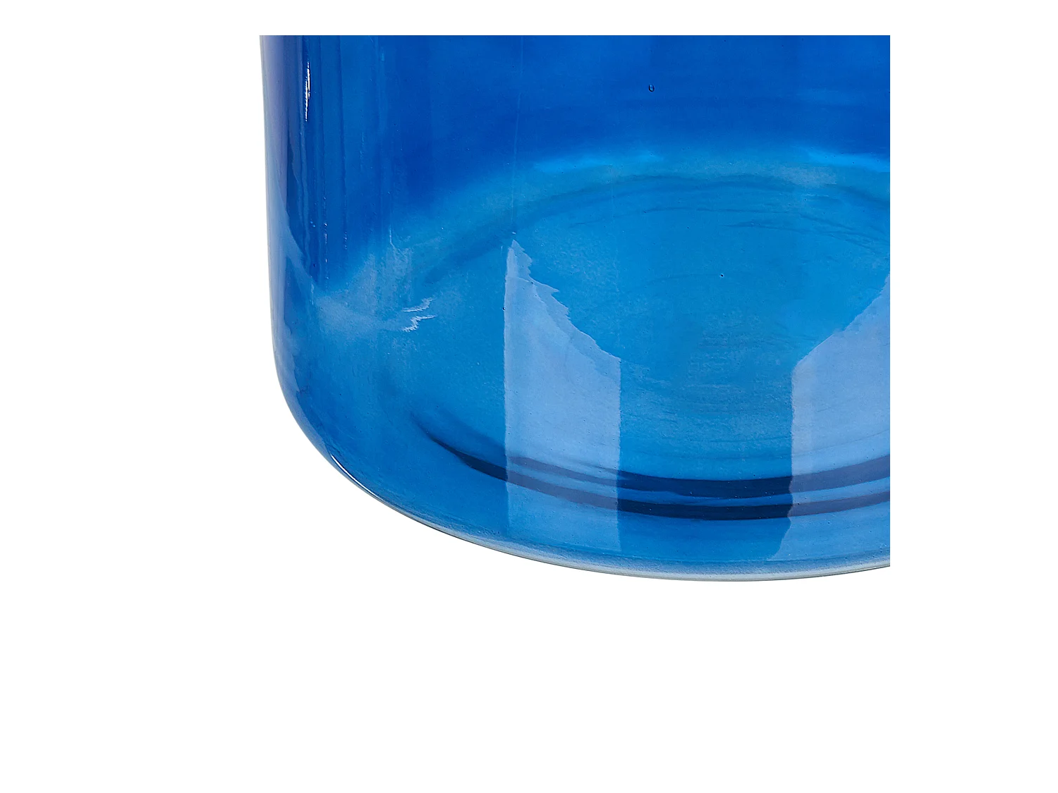 Vase à fleurs KORMA Verre 45 cm Bleu