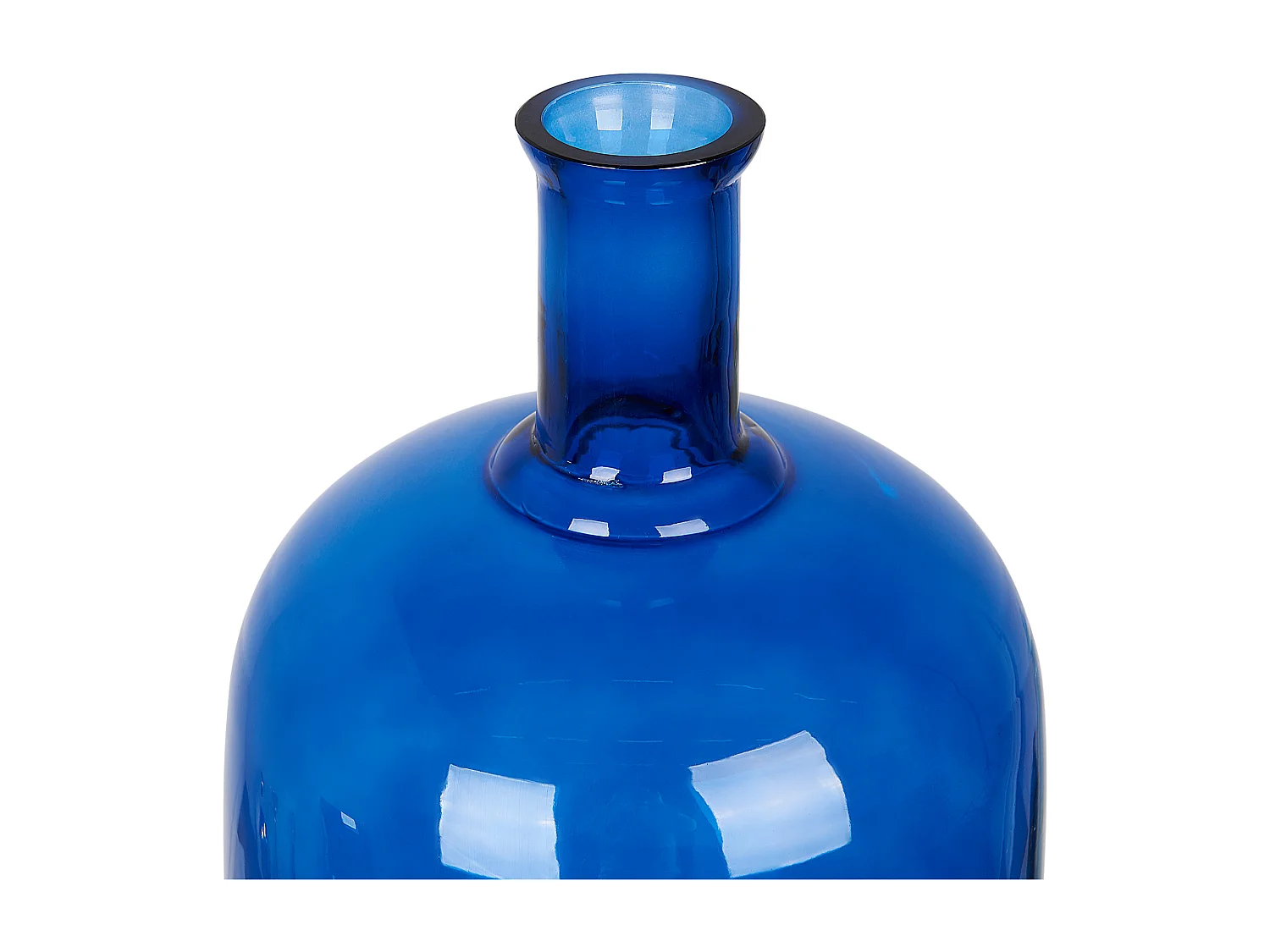 Vase à fleurs KORMA Verre 45 cm Bleu