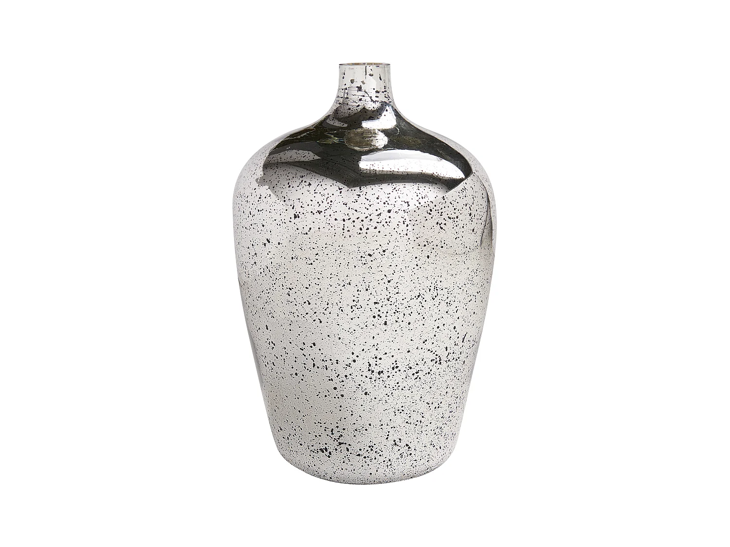 Vase à fleurs KACHORI Verre 40 cm Argenté