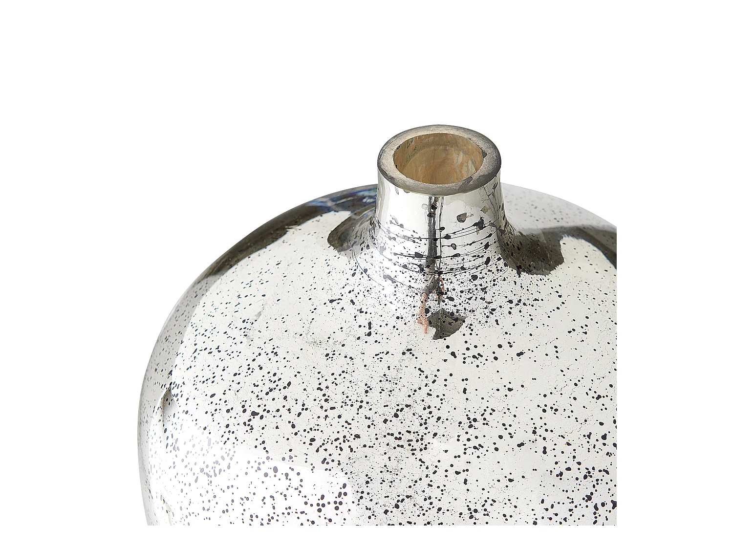 Vase à fleurs KACHORI Verre 40 cm Argenté