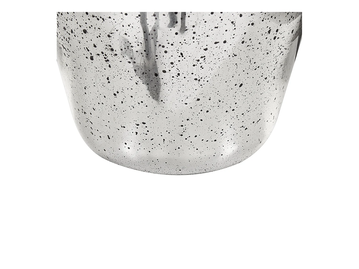 Vase à fleurs KACHORI Verre 40 cm Argenté