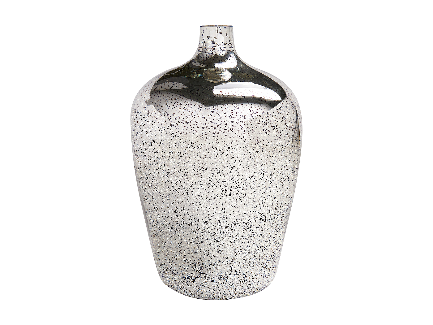 Vaso In Ceramica Per Fiori INNA-Glas, Colore Argento, 17x14cm, Ideale Per Orchidee, Regalo Elegante