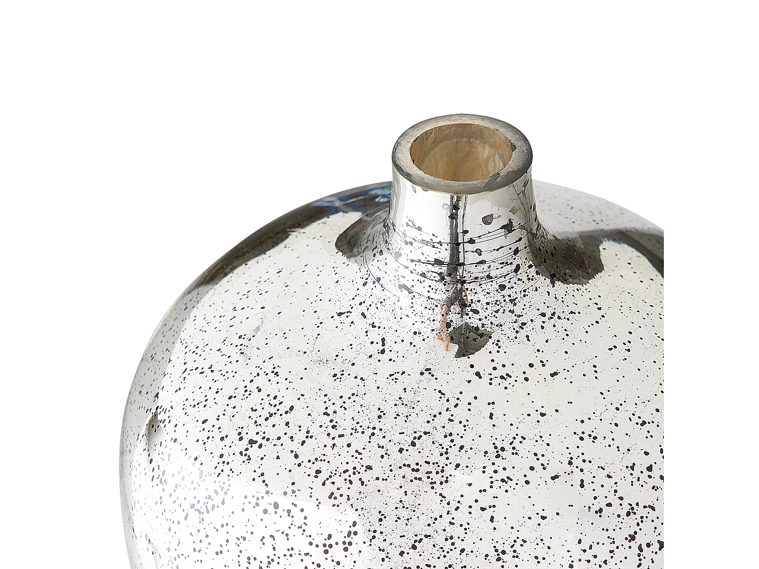Blumenvase KACHORI Glas 40 cm Silber