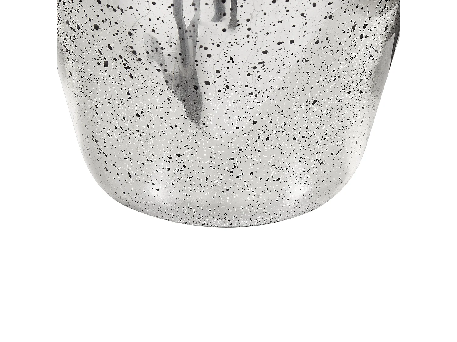 Blumenvase KACHORI Glas 40 cm Silber