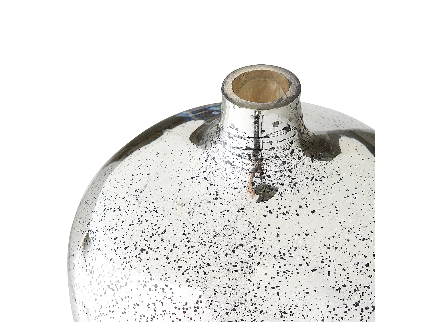 Vase à fleurs KACHORI Verre 40 cm Argenté